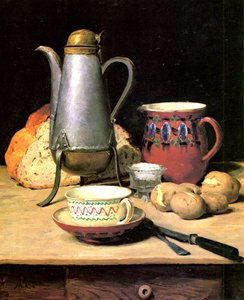 Still Life, Coffee and Potatoes